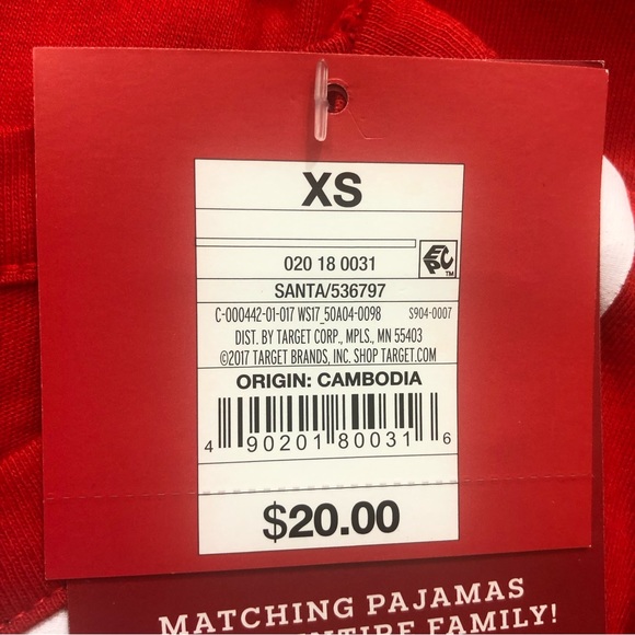 Wondershop Santa Nightgown / Christmas Pajamas in Red — Size: XS — Brand New! - Picture 6 of 6